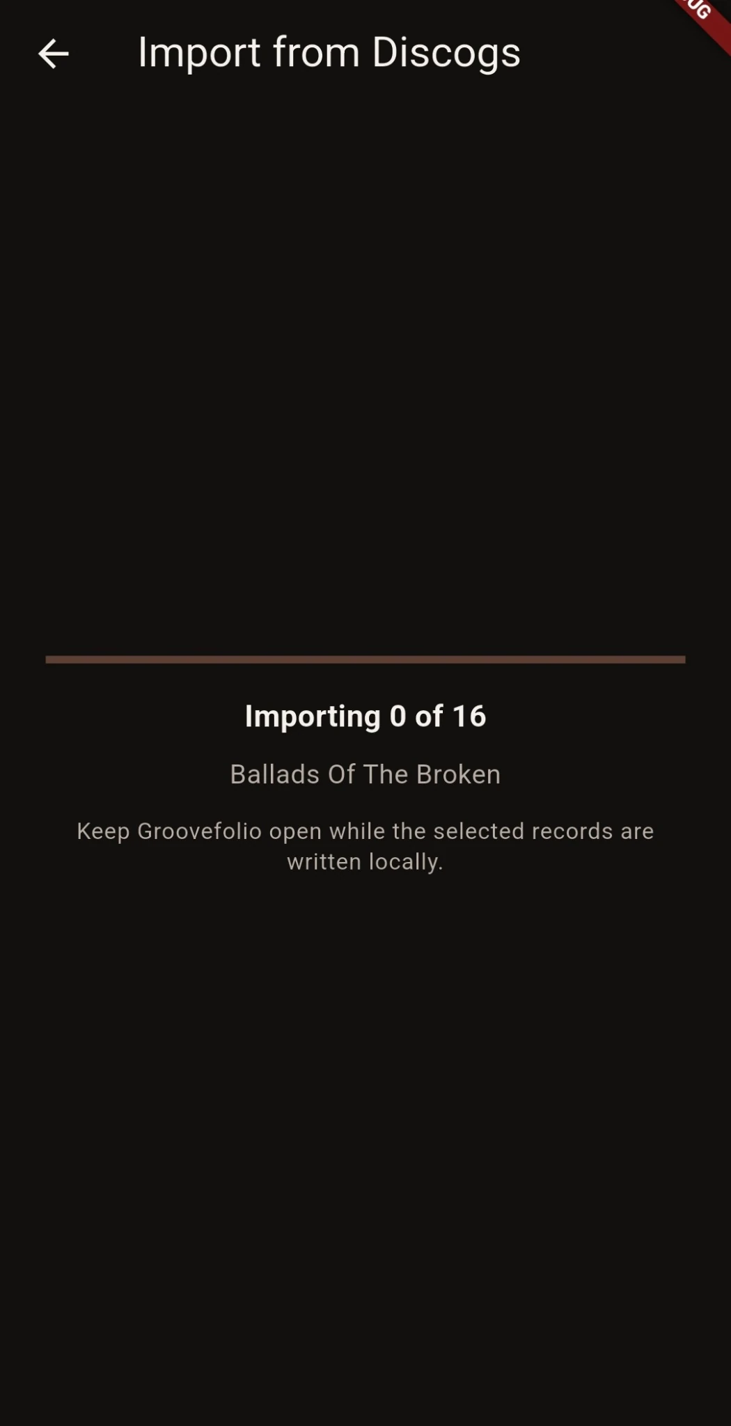 Groovefolio importing records locally
